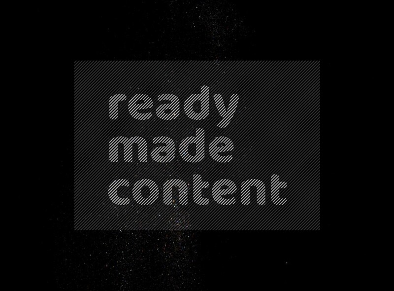 Multicolored glitter powder isolated on black background