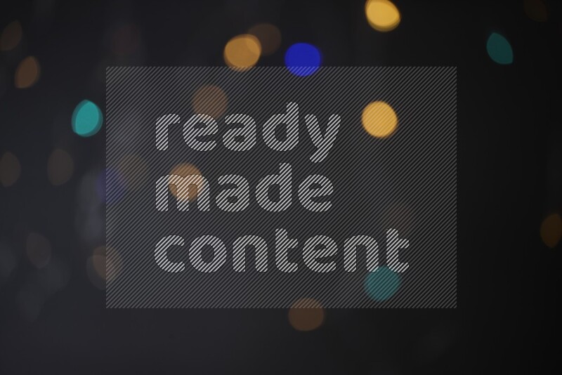 Abstract bokeh light with flare haze