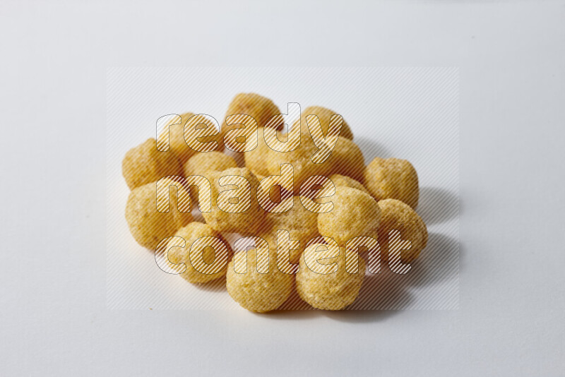Puffs snacks on white background