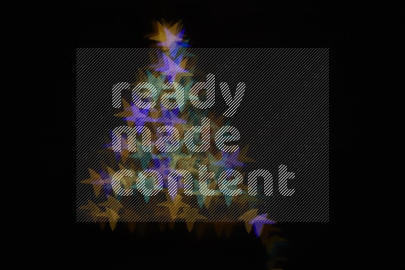 Bokeh light in star shape