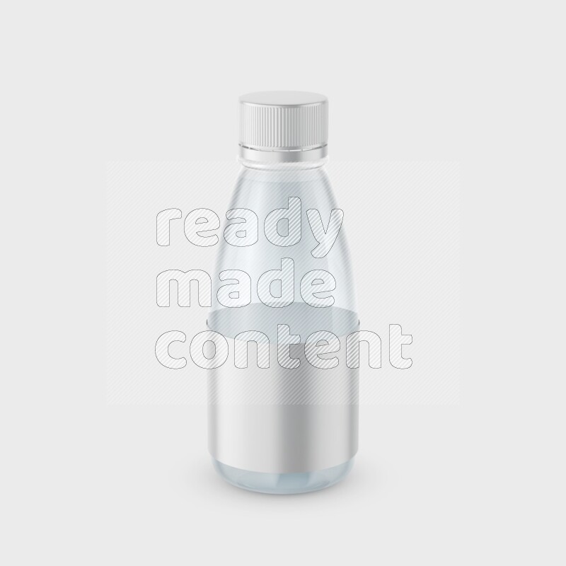 Plastic bottle mockup with a label isolated on white background 3d rendering