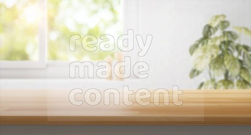 Kitchen tabletop with kitchen view