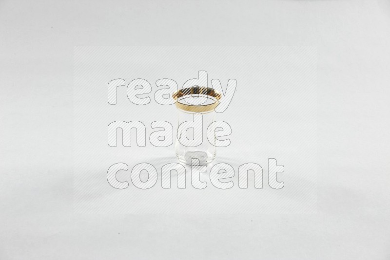 A glassware such as coffee pot, cup and jar on white background