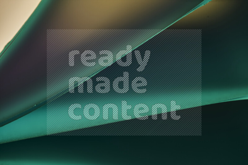 An abstract art piece displaying smooth curves in cold gradients created by colored light