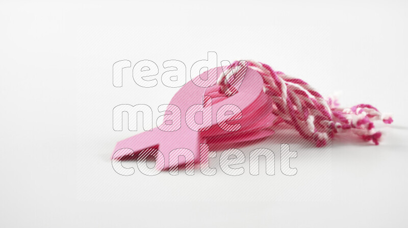 Cancer awareness signs on white background