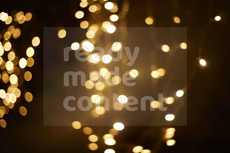 Abstract bokeh light with flare haze