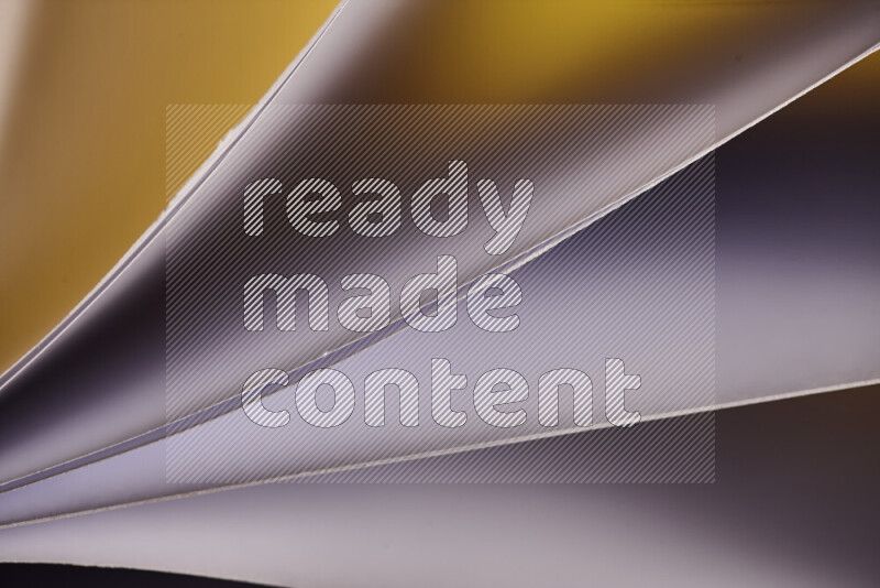 An abstract art piece displaying smooth curves in warm and cold gradients created by colored light