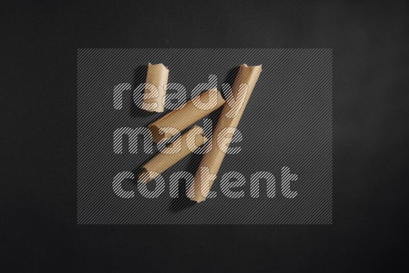 Craft paper on black background