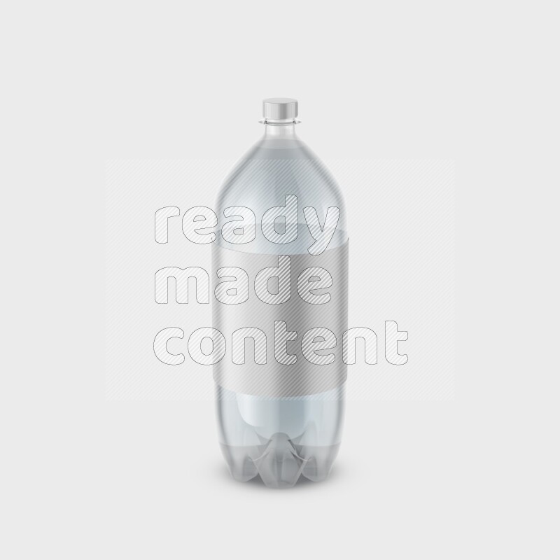 Plastic bottle mockup with a label isolated on white background 3d rendering