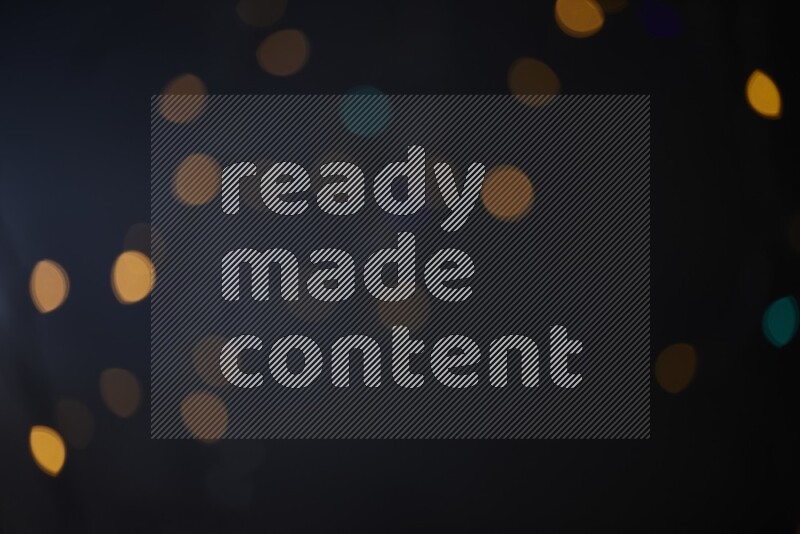 Abstract bokeh light with flare haze