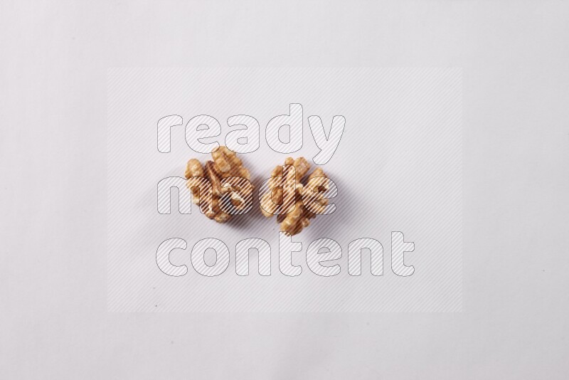 Walnut on white background