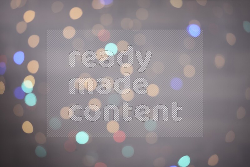 Abstract bokeh light with flare haze