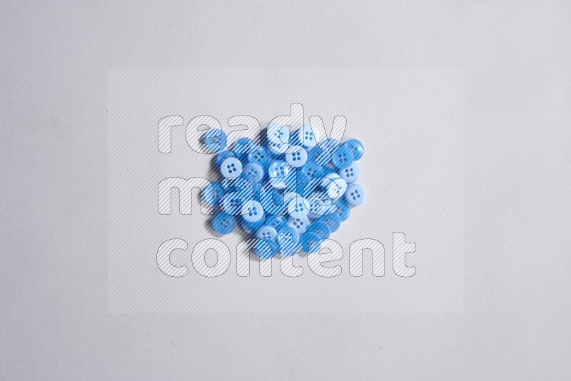 Blue buttons placed on grey background