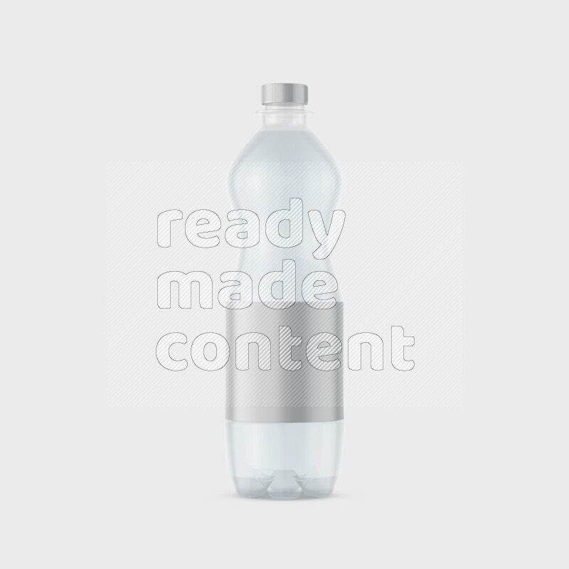 Plastic bottle mockup with a label isolated on white background 3d rendering