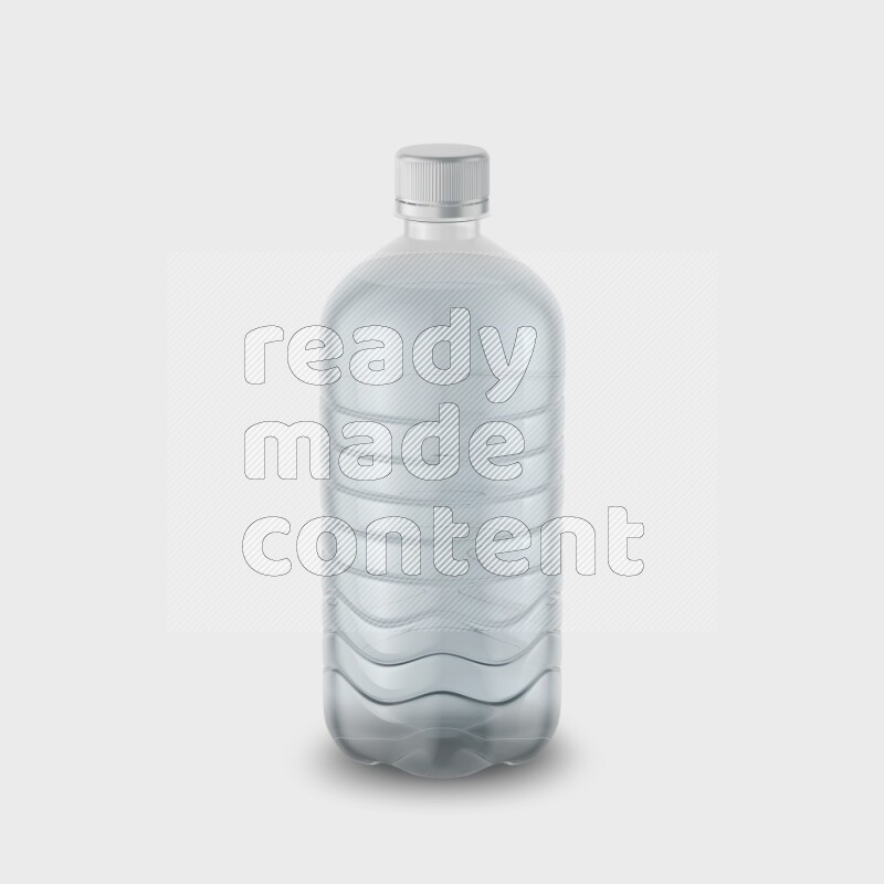 Plastic bottle mockup without label isolated on white background 3d rendering