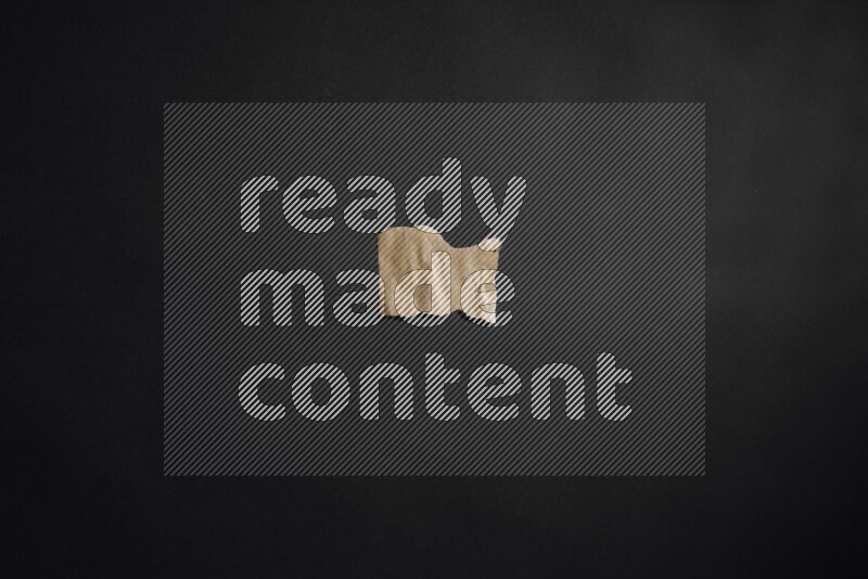 Craft paper on black background