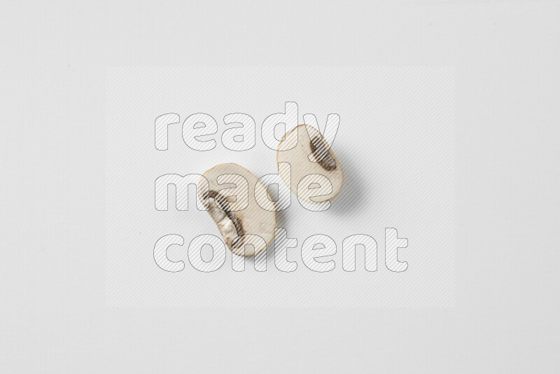 مشروم علي خلفية بيضاء