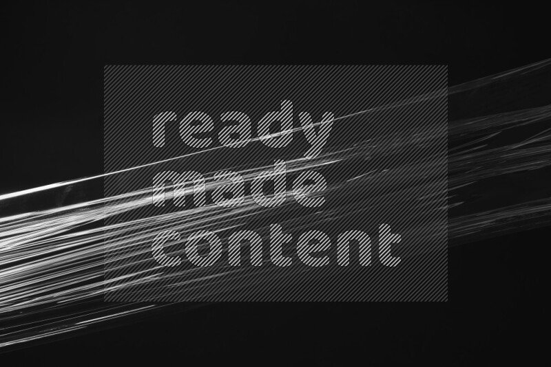 Plastic wrap texture on black background