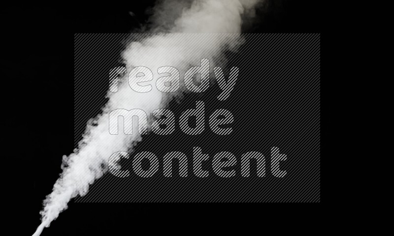 irregular white smoke on black background.