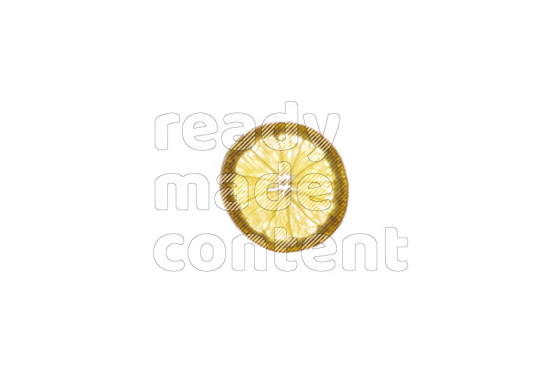 Orange slices on illuminated white background