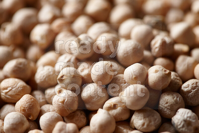 Chickpeas on white background