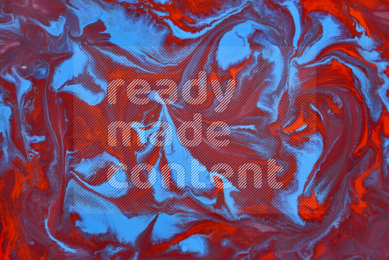 Abstract colorful background with mixed of red and blue paint colors