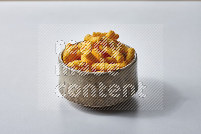 Puffs snacks on white background