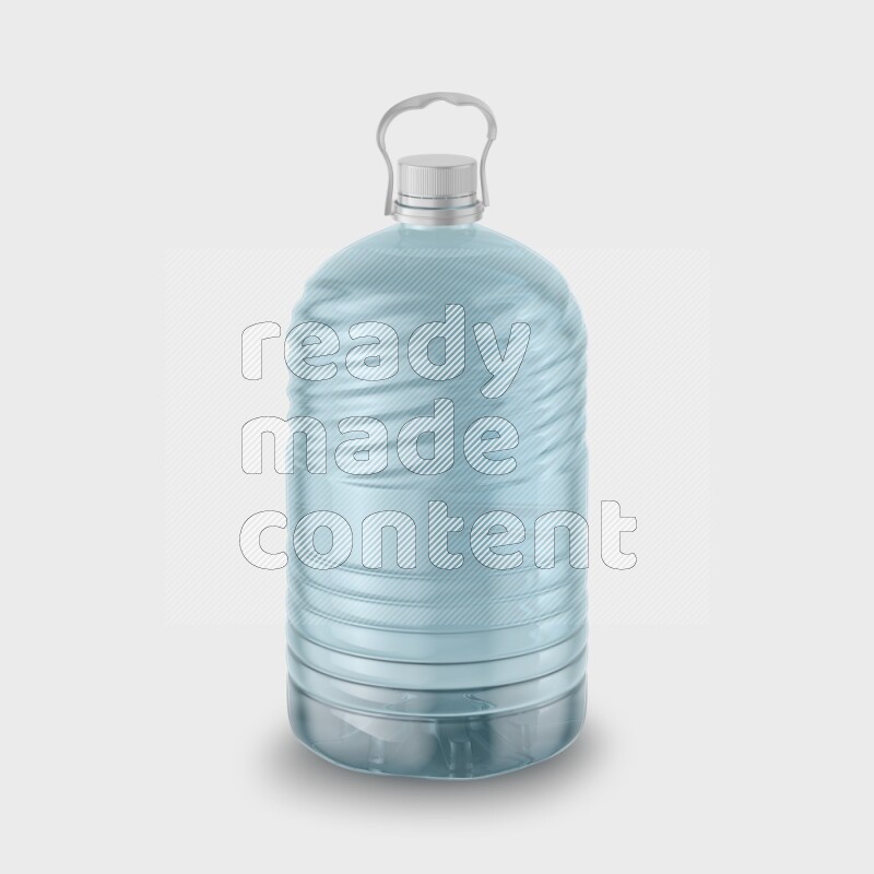 Big plastic water bottle mockup without label isolated on white background 3d rendering