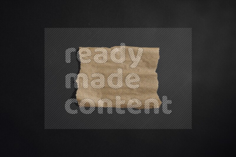 Craft paper on black background