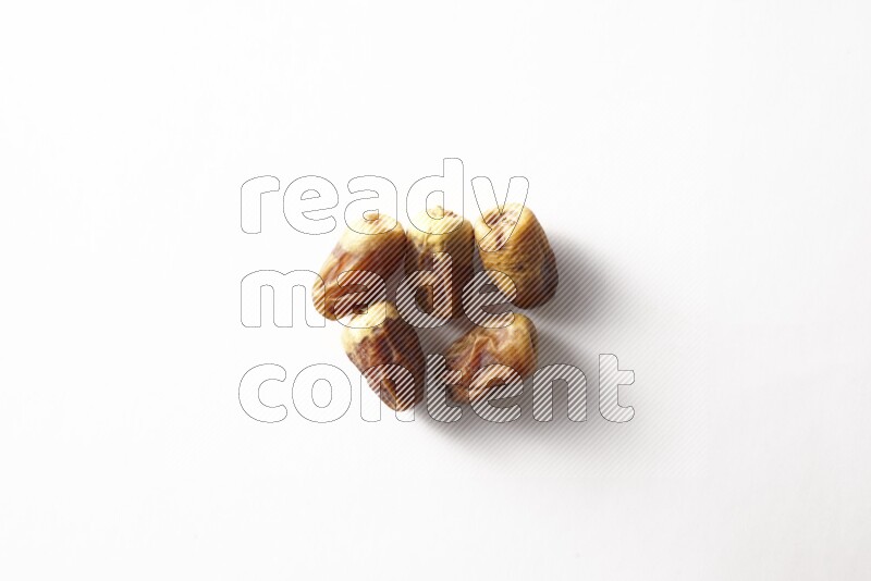 Dates on white background