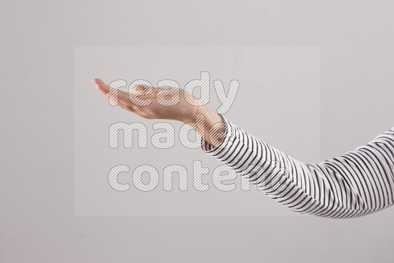 Woman hands gesturing sign language