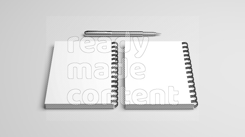Corporate Stationery Elements, Blank White Textured Brand ID, On White Background