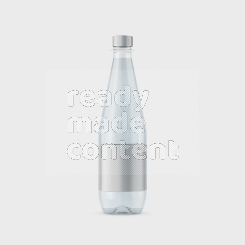 Plastic bottle mockup with a label isolated on white background 3d rendering