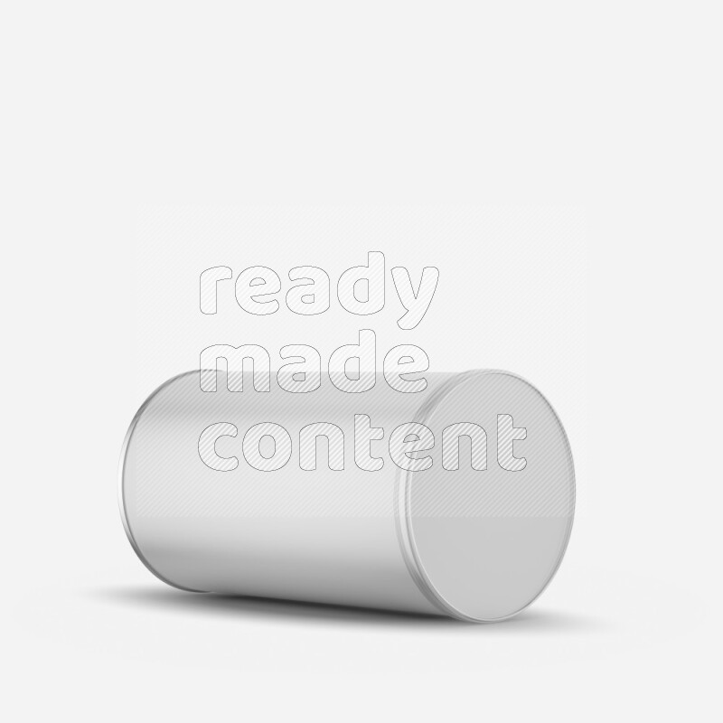 Paper tube mockup with glossy label and plastic cap isolated on white background 3d rendering