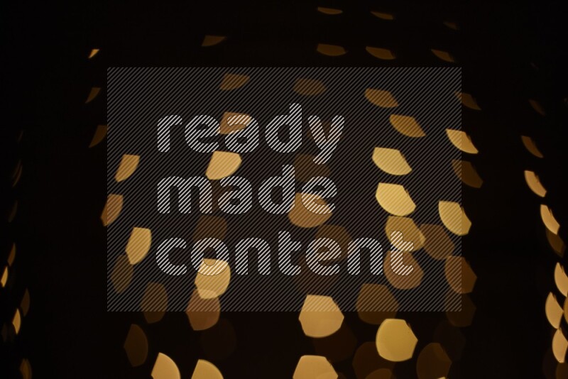 Bokeh light in geometric shape