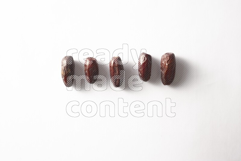 Dates on white background