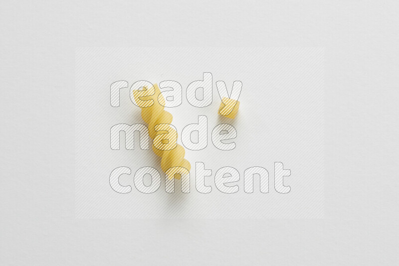 Different pasta types on white background