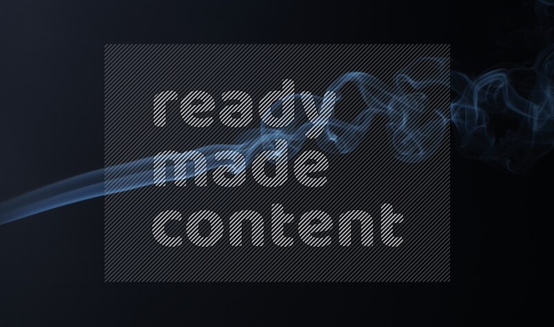 Wavy smoke motion in blue