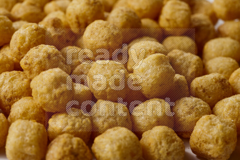 Puffs snacks on white background