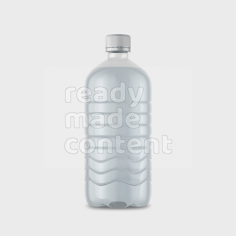 Plastic bottle mockup without label isolated on white background 3d rendering