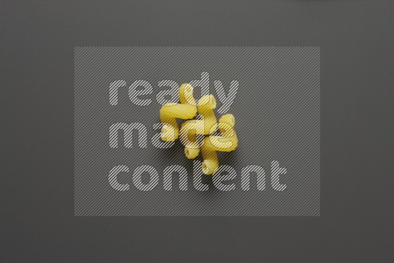 Twist pasta on grey background