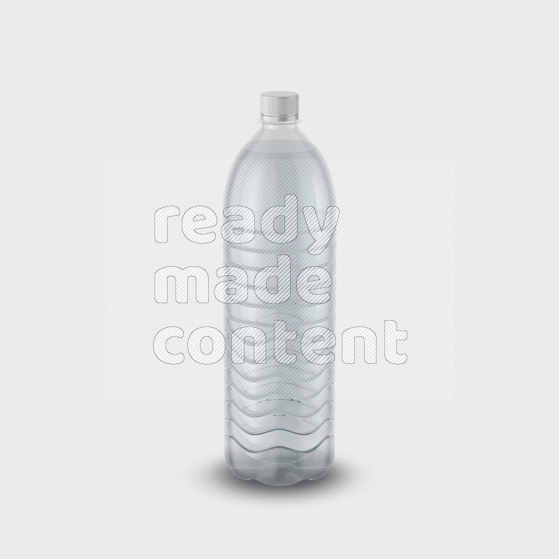 Plastic bottle mockup without label isolated on white background 3d rendering