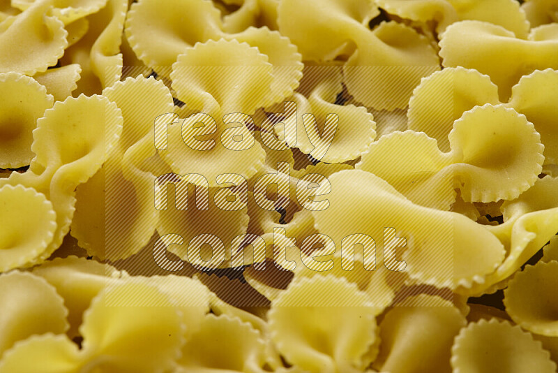 Fiocchi pasta on grey background