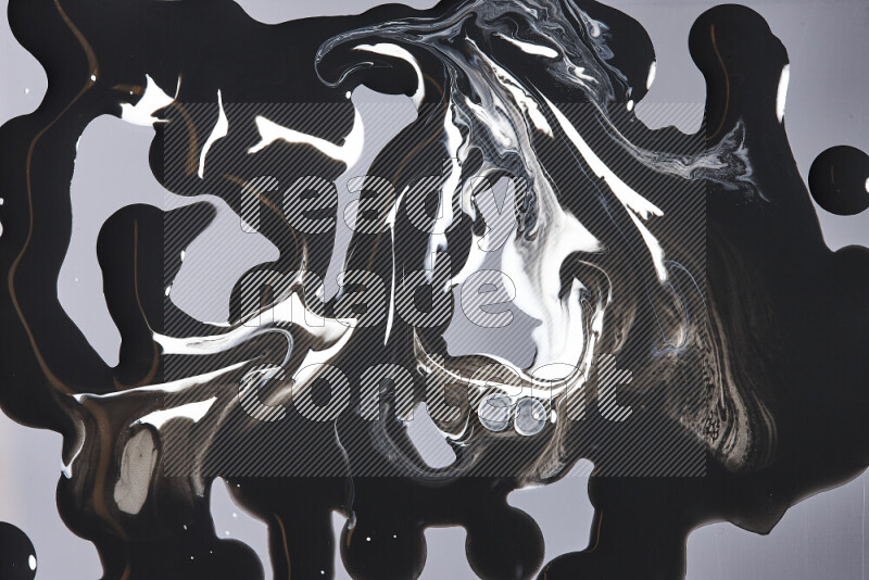 Abstract colorful background with mixed of white and black paint colors