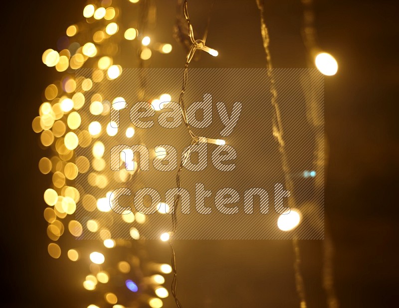 Abstract bokeh light with flare haze