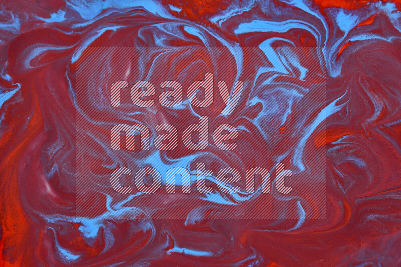 خلفية ملونة مع مزيج من ألوان الطلاء الأحمر والأزرق