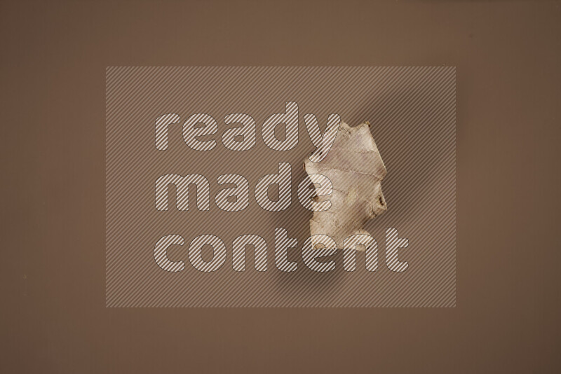 بهارات كاملة متنوعة تتضمن زنجبيل طازج ومجفف، أعواد قرفة، هيل، أصابع كركم، قرنفل، يانسون نجمي على خلفية بيج