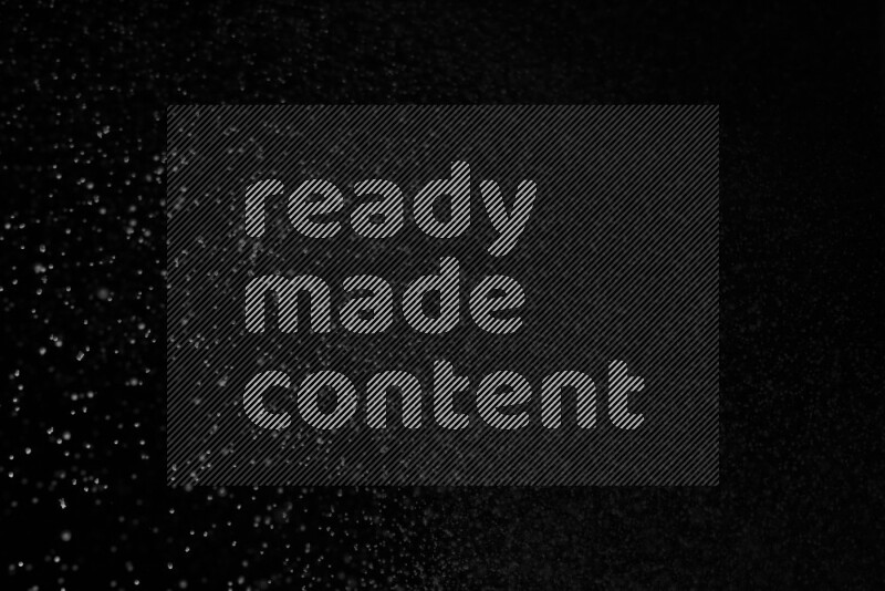 Snow spray on black background