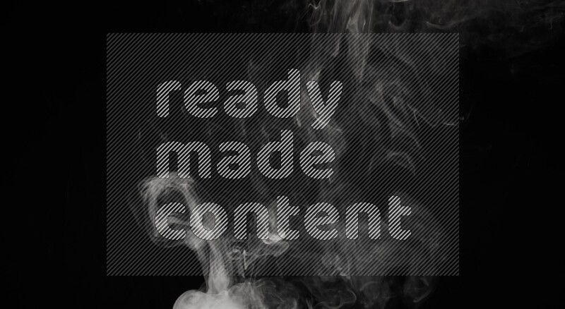 irregular white smoke on black background.