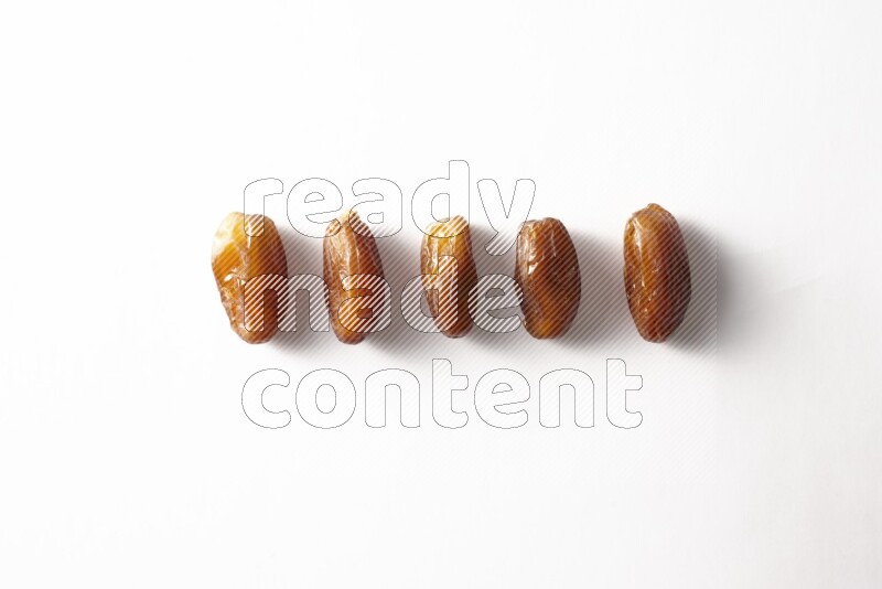 Dates on white background